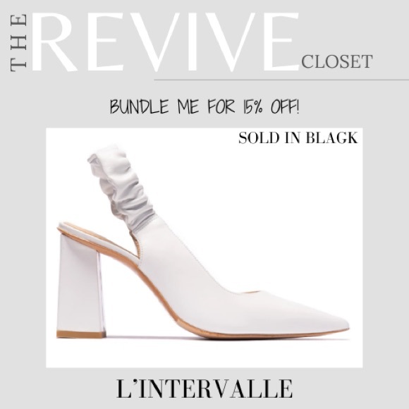 L’INTERVALLE | LUCILLE LEATHER HEEL | BLACK | SIZE 10 - Picture 2 of 10